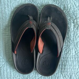 Men’s flip flips brown, worn maybe twice! Excellent condition